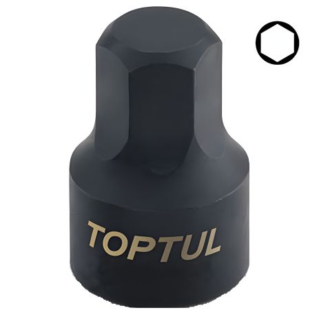 Головка 1/4" HEX 4 мм (цілісна) TOPTUL BCDB0804 Головка 1/4" HEX 4 мм (цілісна) TOPTUL BCDB0804