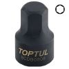 Головка 1/4" HEX 8 мм (цілісна) TOPTUL BCDB0808