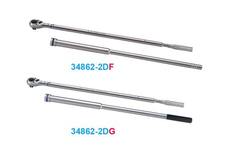 Динамометрический ключ 1" 300-1500 NM, двойная установка, резиновая ручка KING TONY 34862-2DG