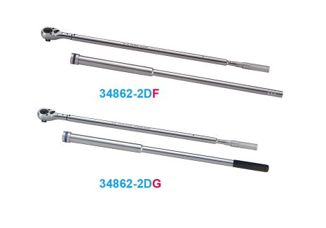 Динамометрический ключ 1" 300-1500 NM, двойная установка, резиновая ручка KING TONY 34862-2DG