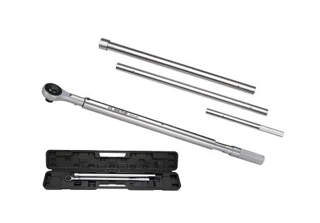 Динамометричний ключ 1", 500-2500 NM, подвійне встановлення, гумова ручка King Tony 34862-3FF