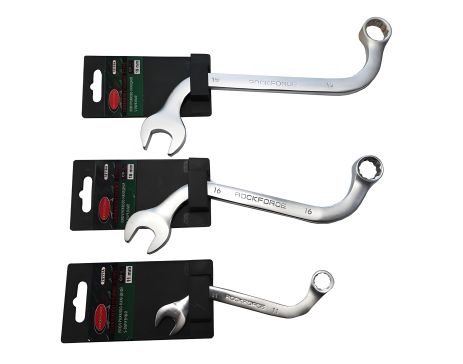 Ключ рожково-накидной S-образный 19мм на держателе от ROCKFORCE FORSAGE (RF-76119A)