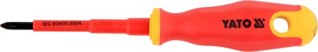 Диэлектрическая крестовая отвёртка РН1х80 мм, Yato YT-2822 Диэлектрическая крестовая отвёртка РН1х80 мм, Yato YT-2822