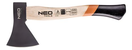 Топор 800 г с рукояткой из гикори, головка с зонной закалкой NEO 27-008 Топор 800 г с рукояткой из гикори, головка с зонной закалкой NEO 27-008