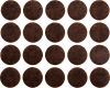 Комплект самоклеящихся войлочных протекторов Ø20 мм (коричневый) Vorel 74851