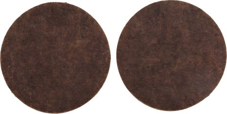 Комплект самоклеящихся войлочных протекторов Ø50 мм (коричневые) Vorel 74856