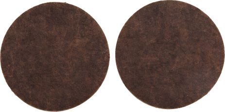 Самоклеючі повстяні протектори Ø50 мм (коричневі) Vorel 74856