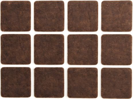 Комплект самоклеющихся войлочных протекторов 28х28 мм Vorel 74863