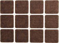 Комплект самоклеющихся войлочных протекторов 28х28 мм Vorel 74863