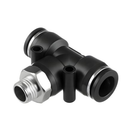 Цанговое соединение Т-образное для шлангов 12×12 мм, 1/4" резьба INTERTOOL PT-2354