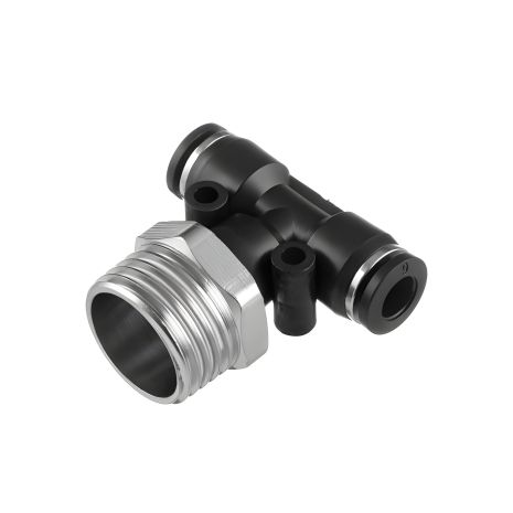Т-образне цангове з'єднання для поліуретанових шлангів 6×6 мм, 1/2" зовнішня різьба INTERTOOL PT-2361