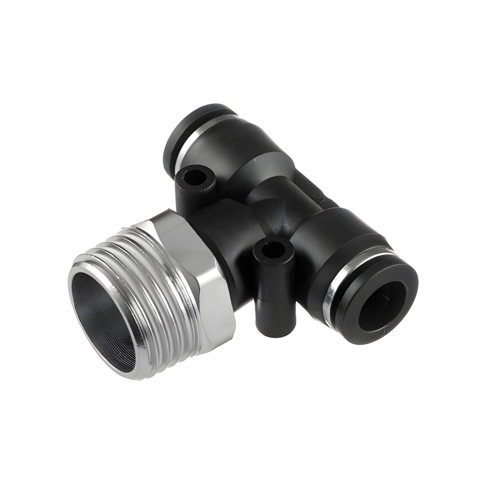 Надійне з'єднання цангове Т-образне для поліуретанових та ін. шлангів 8×8 мм, 1/2" зовнішня різьба INTERTOOL PT-2362 Надійне з'єднання цангове Т-образне для поліуретанових та ін. шлангів 8×8 мм, 1/2" зовнішня різьба INTERTOOL PT-2362