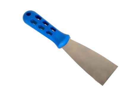 Малярський шпатель пластмасова ручка нержавіюча сталь 100 мм Профі [200] Virok 18V610