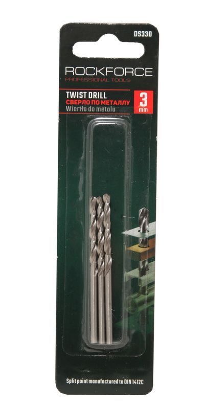 Сверло по металлу 1.5мм HSS(3шт), в блистере ROCKFORCE RF-DS315 Сверло по металлу 1.5мм HSS(3шт), в блистере ROCKFORCE RF-DS315