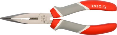 Загнуті тонкогубці нікельовані 200 мм Yato YT-2028 Загнуті тонкогубці нікельовані 200 мм Yato YT-2028