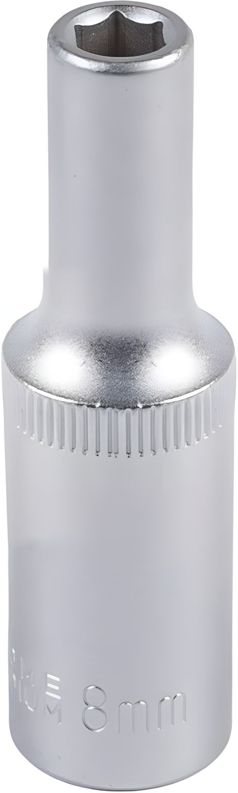 Удлиненная 6-гранная торцевая головка ½" 8 мм L 78 мм CrV MASTERTOOL 78-0508 Удлиненная 6-гранная торцевая головка ½" 8 мм L 78 мм CrV MASTERTOOL 78-0508