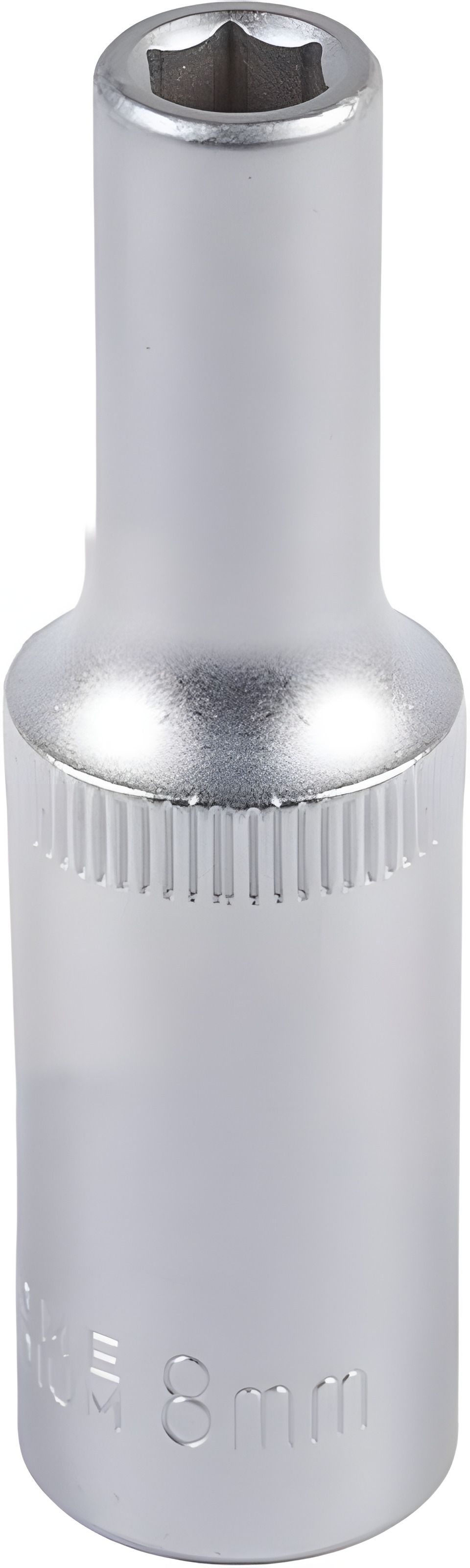 Подовжена торцева головка ½" 8 мм L 78 мм CrV MASTERTOOL Подовжена торцева головка ½" 8 мм L 78 мм CrV MASTERTOOL