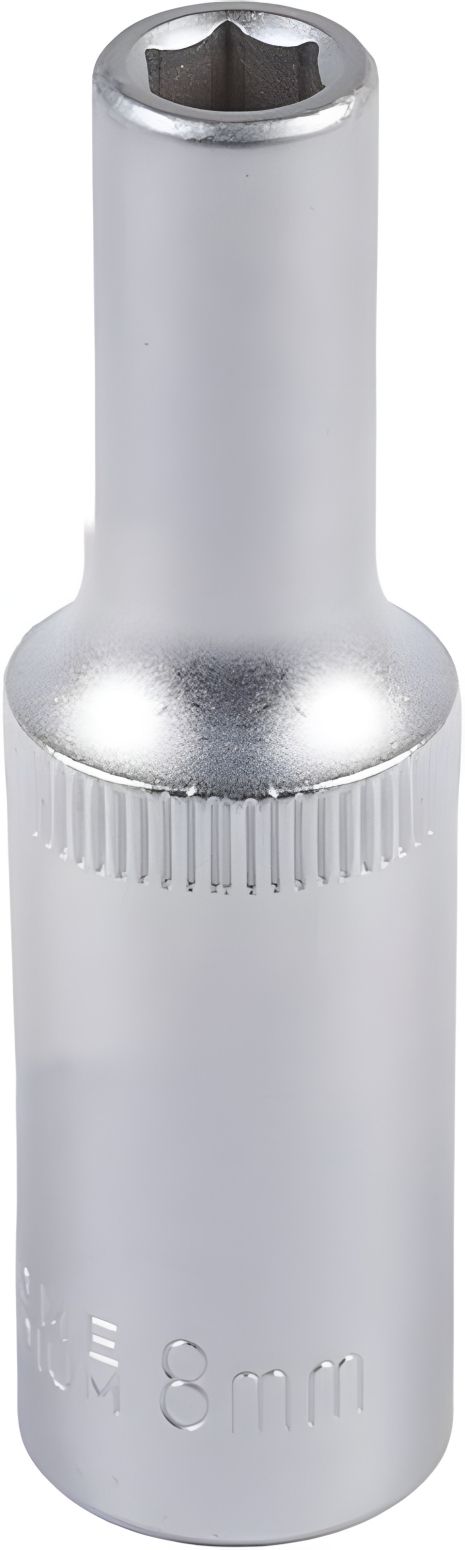 Подовжена торцева головка ½" 8 мм L 78 мм CrV MASTERTOOL