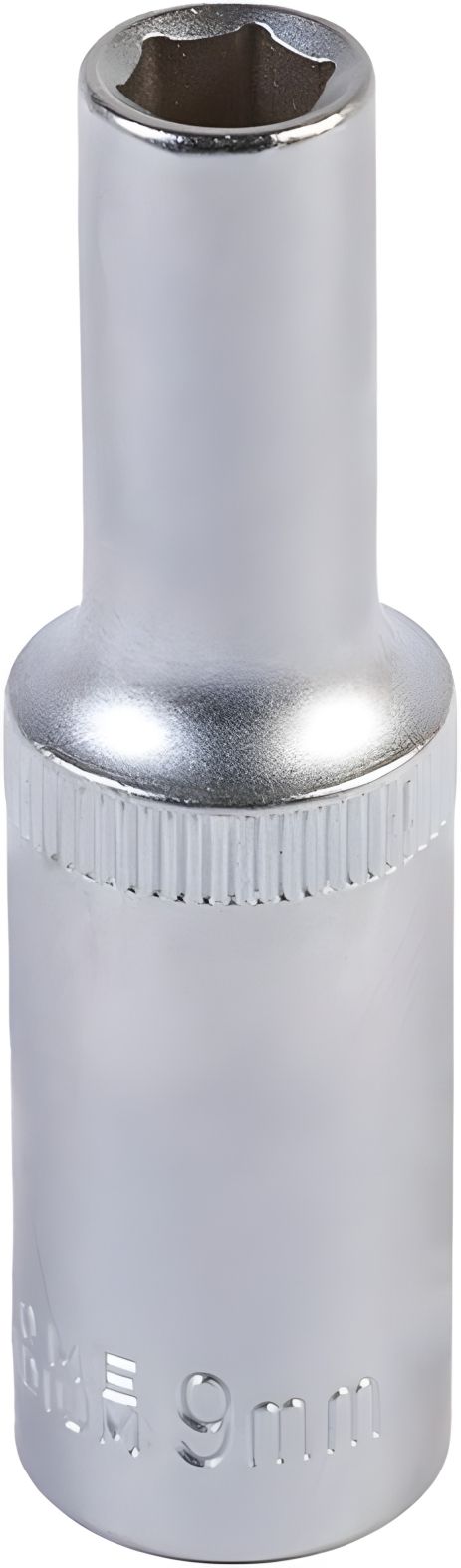 Подовжена 6-гранна торцева головка ½" 9 мм L 78 мм CrV MASTERTOOL 78-0509 Подовжена 6-гранна торцева головка ½" 9 мм L 78 мм CrV MASTERTOOL 78-0509