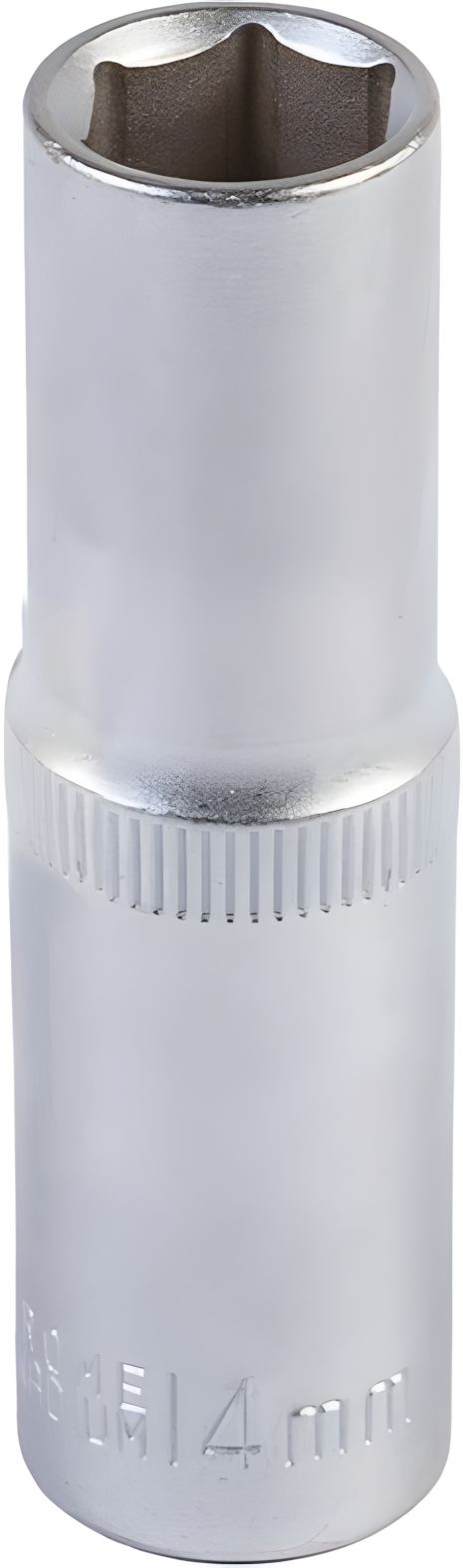 Подовжена торцева головка ½", 14 мм, L-78 мм, CrV MASTERTOOL 78-0514