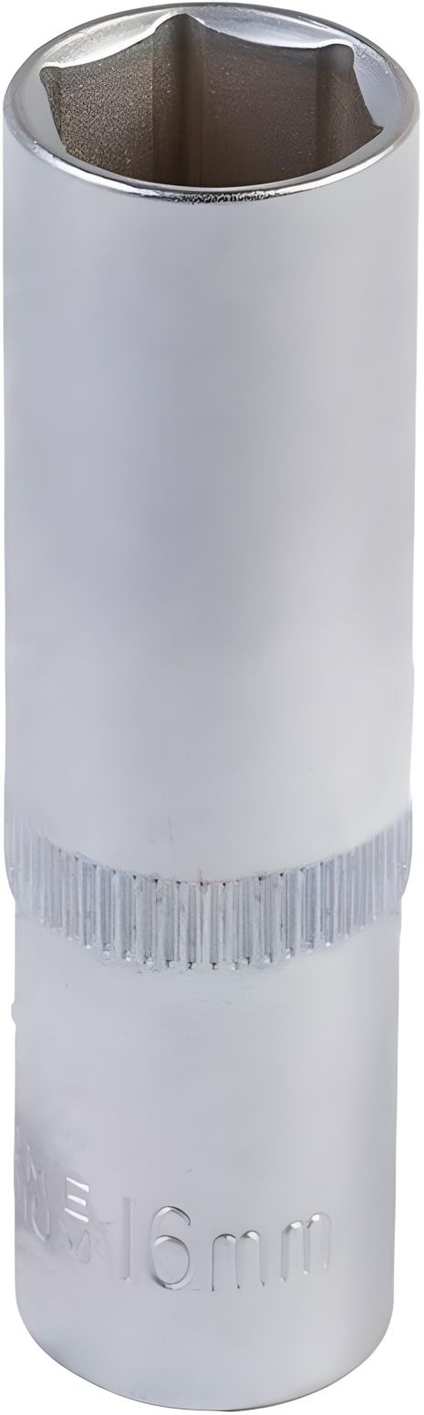 Подовжена торцева головка 6-гранна ½" 16 мм L 78 мм CrV MASTERTOOL 78-0516