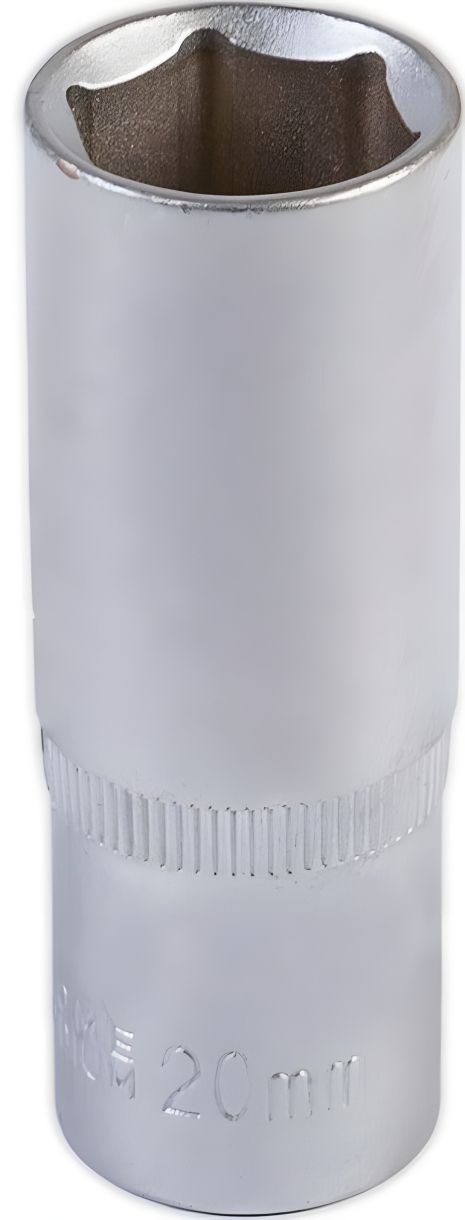 Шестигранная удлиненная торцевая головка 1/2" 20 мм, MASTERTOOL 78-0520