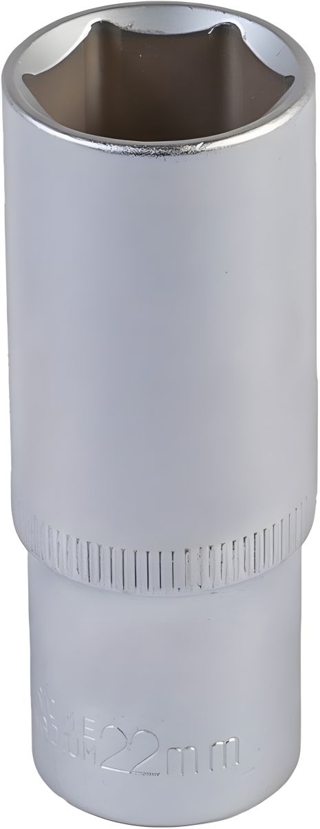 Шестигранна подовжена торцева головка ½" 22 мм довжиною 78 мм CrV від MASTERTOOL (78-0522)