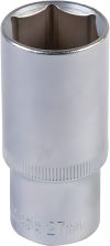 Удлиненная 6-гранная торцевая головка ½" 27 мм L 78 мм CrV MASTERTOOL 78-0527