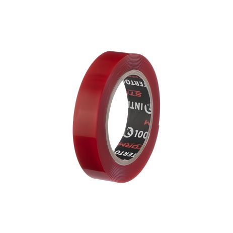 Двостороння клейка стрічка "STRONG FIX", 2 м, 12×0,5 мм, прозора, акрил, STORM INTERTOOL KT-0822