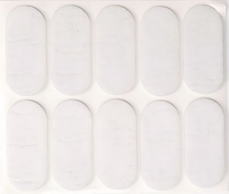 Набір самоклеючих повстяних протекторів, 20х45 мм, Vorel 74846