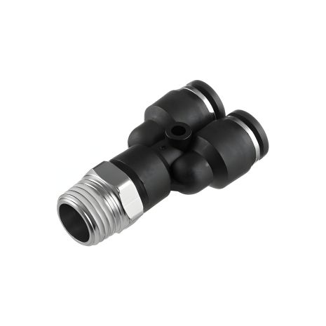 Y-образное цанговое соединение для полиуретановых шлангов 6×6 мм, 1/4" INTERTOOL PT-2376