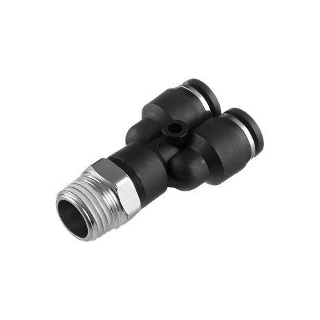 Y-образное цанговое соединение для полиуретановых шлангов 6×6 мм, 1/4" INTERTOOL PT-2376