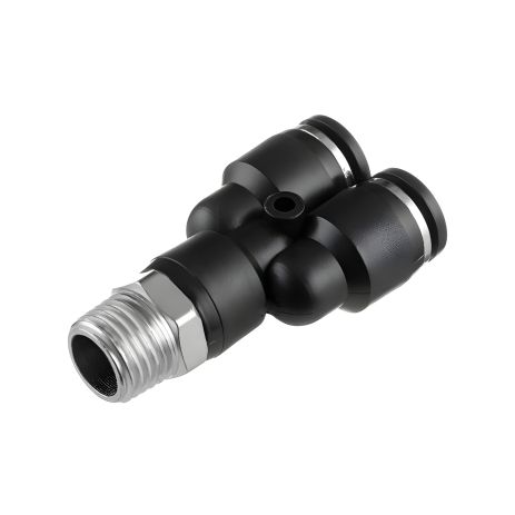 Y-образне цангове з'єднання для поліуретанових та інших шлангів 8×8 мм, 1/4" зовнішня різьба INTERTOOL PT-2377