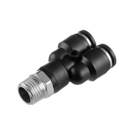 Y-образне цангове з'єднання для поліуретанових та інших шлангів 8×8 мм, 1/4" зовнішня різьба INTERTOOL PT-2377