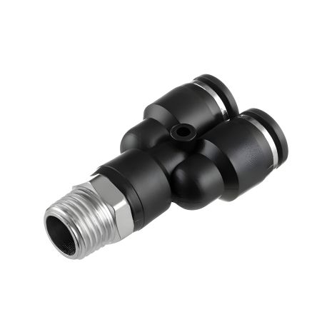 Y-образне цангове з'єднання для поліуретанових та інших шлангів 8×8 мм, 1/4" зовнішня різьба INTERTOOL PT-2377