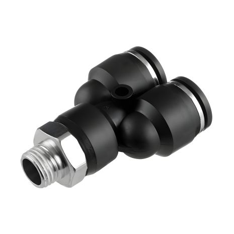 Y-образне цангове з'єднання для шлангів 12×12 мм, 1/4" зовнішня різьба від INTERTOOL PT-2379