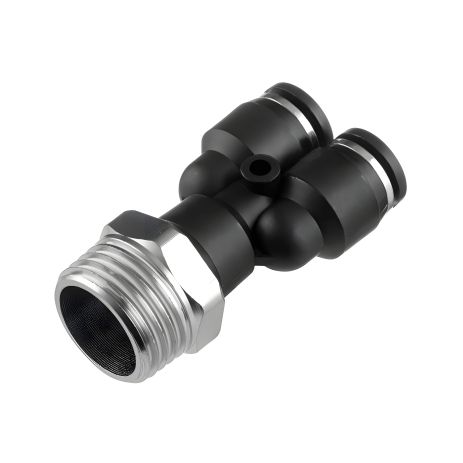 Цангове Y-образне з'єднання для шлангів 8×8 мм, 1/2" зовнішня різьба INTERTOOL PT-2387