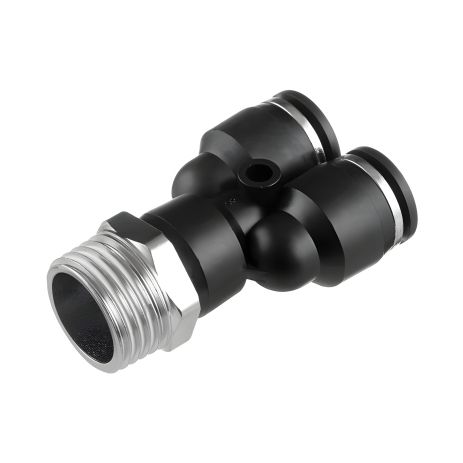 Цанговое соединение Y-образное для шлангов 10×10 мм, 1/2" наружная резьба INTERTOOL PT-2388