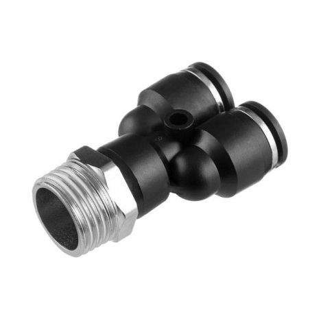 З'єднання цангове Y-образне для поліуретанових шлангів 10×10 мм