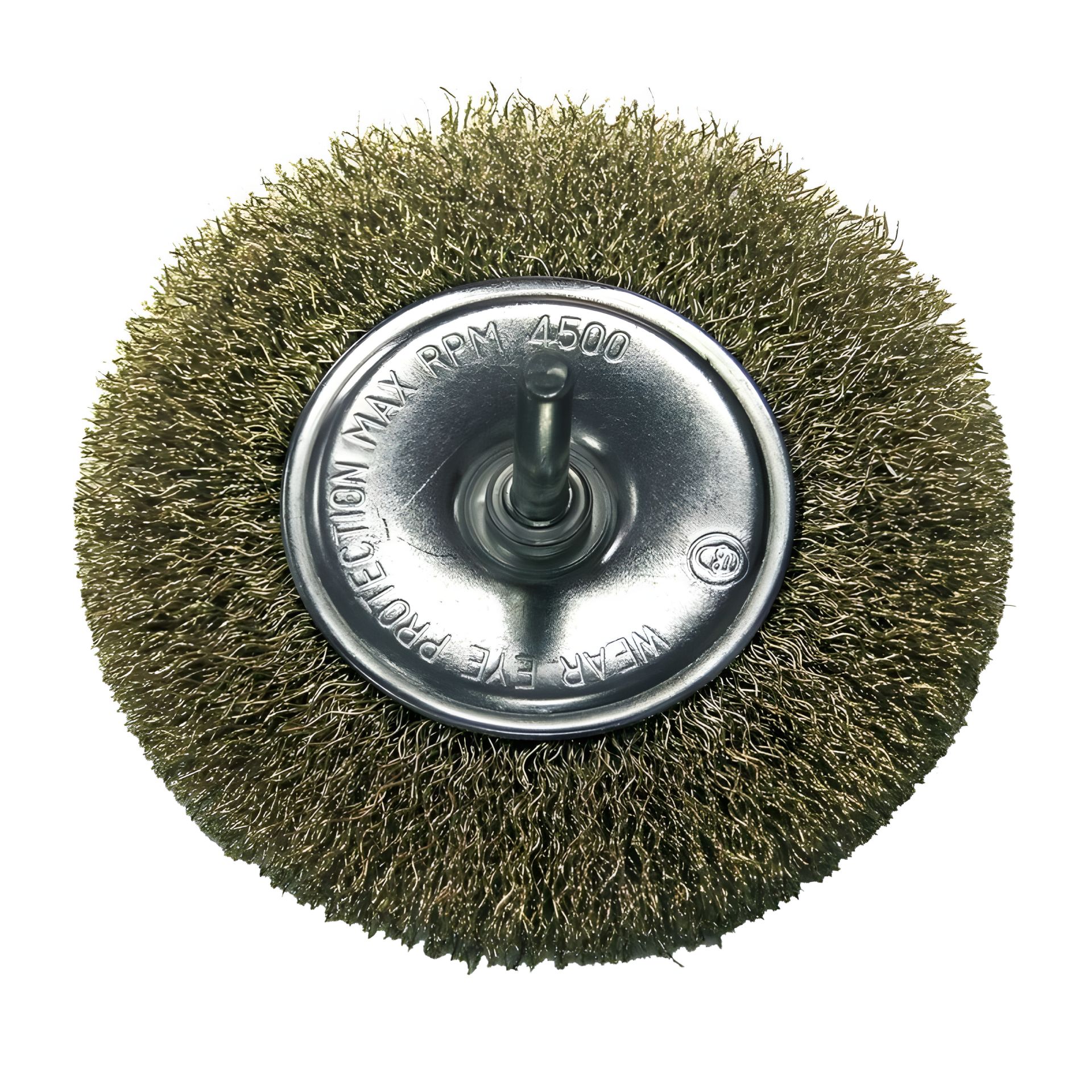 Дискова щітка гофрована PROLINE 75мм (шток 6мм) латунь 32827 Дискова щітка гофрована PROLINE 75мм (шток 6мм) латунь 32827