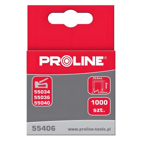 Скоба для G степлера типу 8мм (упаковка 1000шт) PROLINE