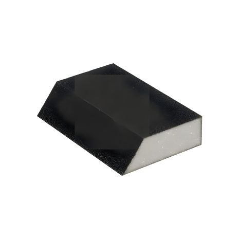 Шлифовальная губка трапецевидная, 110×75×54×25 мм, оксид алюминия, К180 INTERTOOL HT-0818