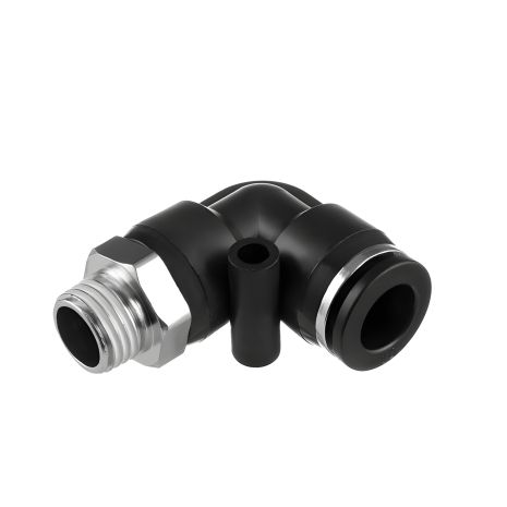 L-подібне цангове з'єднання для поліуретанових шлангів, 10 мм, 1/4" зовнішня різьба INTERTOOL PT-2333