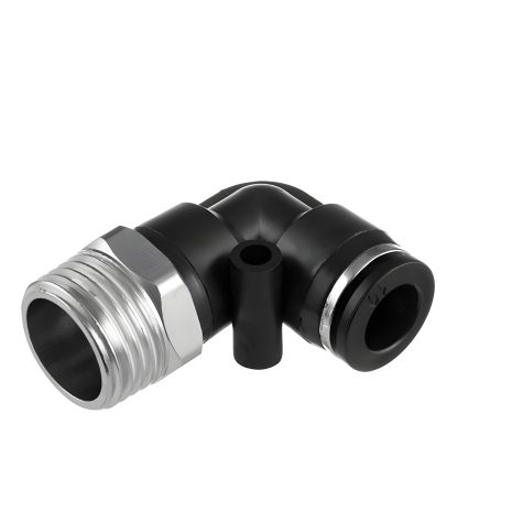 L-образне цангове з'єднання для поліуретанових та ін. шлангів 10 мм, 1/2" зовнішня різьба INTERTOOL PT-2343