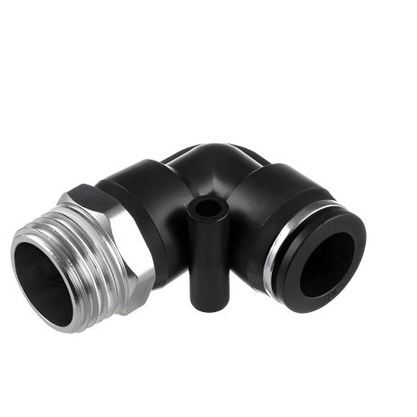 Соединение цанговое L-образное для полиуретановых и др. шлангов 12 мм, 1/2" наружная резьба INTERTOOL PT-2344