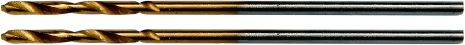 Сверла по металлу титановые : HSS-TIN, Ø= 1 мм, l= 34/12 мм, 2 шт Yato YT-44630