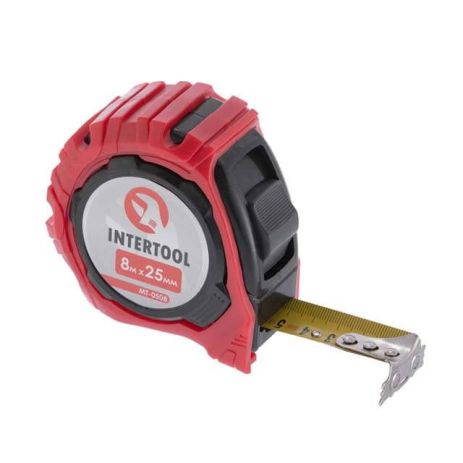 Рулетка з фіксатором 8м "Магніт" INTERTOOL MT-0508