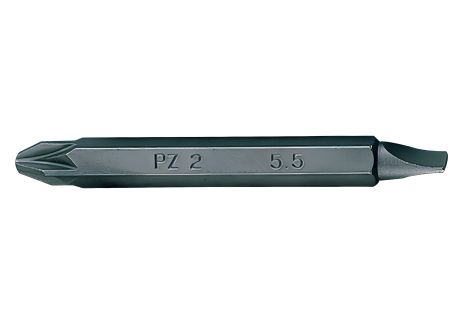 Бита торцевая 1/4" PZ2 х 5,5*0.8 L=60 мм двусторонняя (уп.10) KING TONY 1360552Z