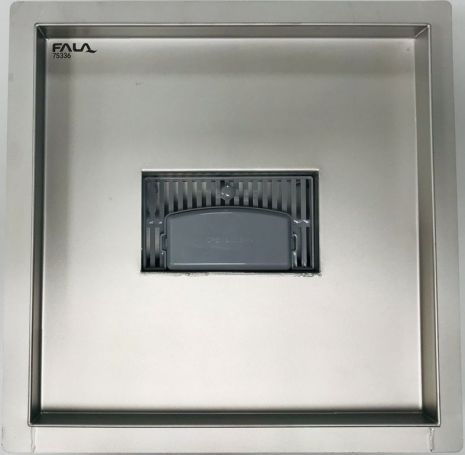 Сливной трап VIROK из нержавеющей стали 25x25 см (75336)