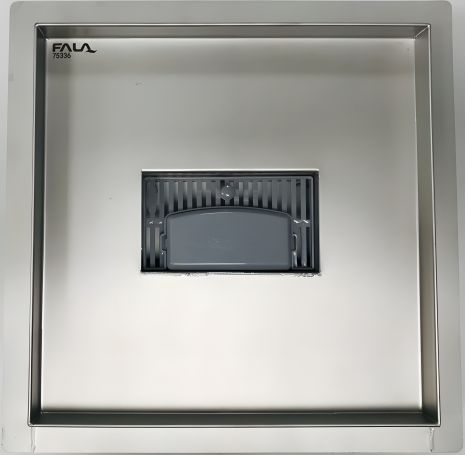 Сливной трап VIROK из нержавеющей стали 25x25 см (75336)